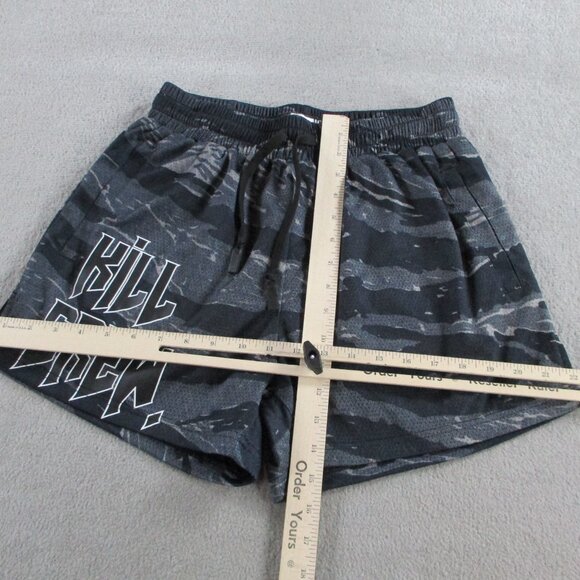 Kill Crew Shorts Mens Large Black Camo Muay Thai Mid Thigh 4" Inseam Training - Picture 4 of 8
